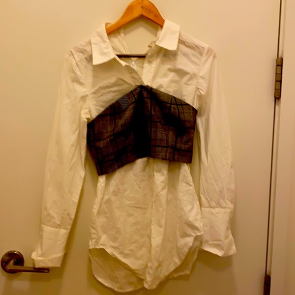 SEA by NY corset plaid top - Picture 3 of 5